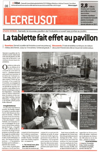 Article du Journal de Saône-et-Loire du 18 octobre 2015